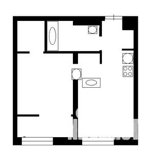 1-к квартира, на длительный срок, 39м2, 3/9 этаж