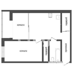 2-к квартира, на длительный срок, 43м2, 1/5 этаж