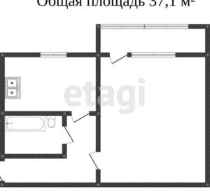 1-к квартира, на длительный срок, 40м2, 9/10 этаж