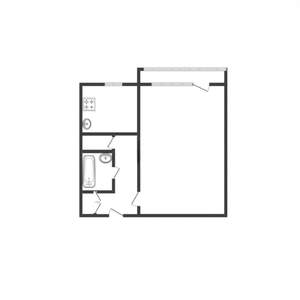 1-к квартира, на длительный срок, 33м2, 5/9 этаж