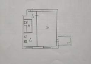 1-к квартира, на длительный срок, 32м2, 9/9 этаж