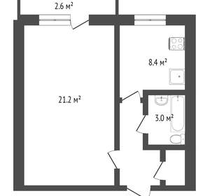 1-к квартира, на длительный срок, 32м2, 7/10 этаж