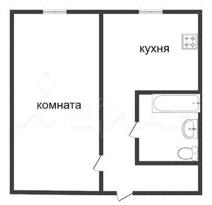 1-к квартира, на длительный срок, 34м2, 1/5 этаж
