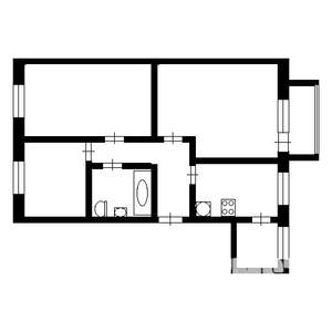 3-к квартира, на длительный срок, 63м2, 1/9 этаж
