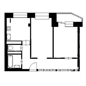 2-к квартира, на длительный срок, 52м2, 2/9 этаж