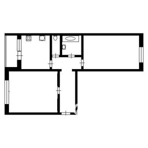 2-к квартира, на длительный срок, 51м2, 5/9 этаж