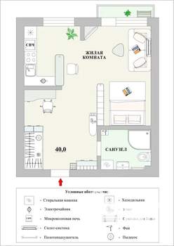 Студия квартира, посуточно, 35м2, 5/10 этаж