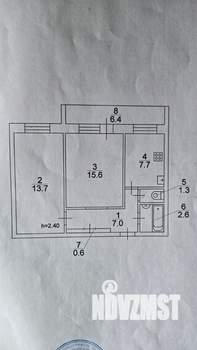 2-к квартира, на длительный срок, 53м2, 6/9 этаж