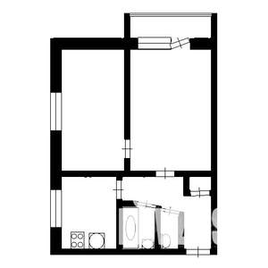 2-к квартира, на длительный срок, 38м2, 2/9 этаж
