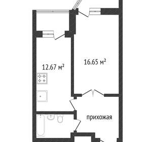 1-к квартира, на длительный срок, 31м2, 5/5 этаж