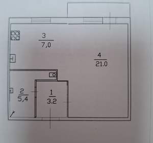 1-к квартира, на длительный срок, 37м2, 4/5 этаж
