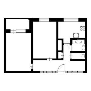 2-к квартира, на длительный срок, 47м2, 3/5 этаж