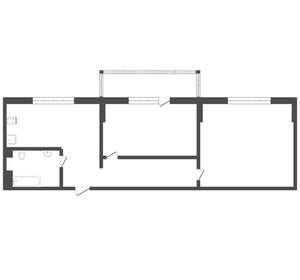 2-к квартира, на длительный срок, 51м2, 51/0 этаж