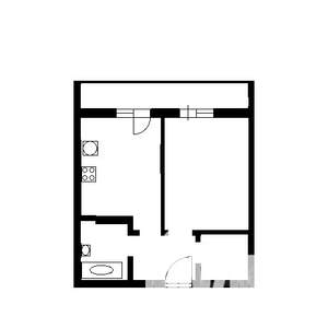 1-к квартира, на длительный срок, 40м2, 4/9 этаж