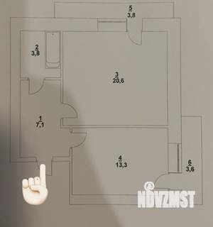 1-к квартира, на длительный срок, 45м2, 12/12 этаж