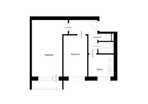 2-к квартира, на длительный срок, 42м2, 5/9 этаж
