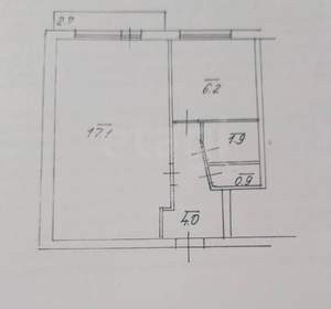 1-к квартира, на длительный срок, 30м2, 4/9 этаж