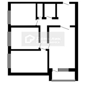 3-к квартира, вторичка, 60м2, 1/5 этаж