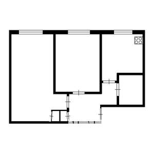 2-к квартира, вторичка, 43м2, 2/9 этаж