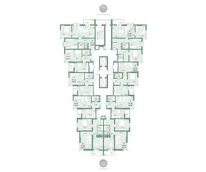 2-к квартира, вторичка, 51м2, 20/22 этаж