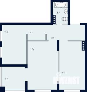 2-к квартира, вторичка, 65м2, 2/4 этаж