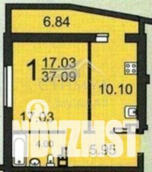 1-к квартира, вторичка, 37м2, 12/15 этаж