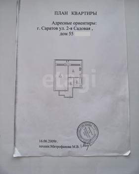 1-к квартира, вторичка, 32м2, 8/9 этаж