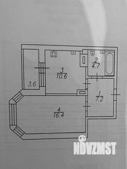 1-к квартира, вторичка, 38м2, 2/19 этаж