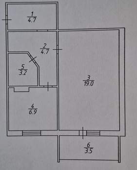 1-к квартира, вторичка, 39м2, 10/10 этаж