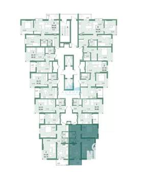 2-к квартира, вторичка, 55м2, 18/22 этаж