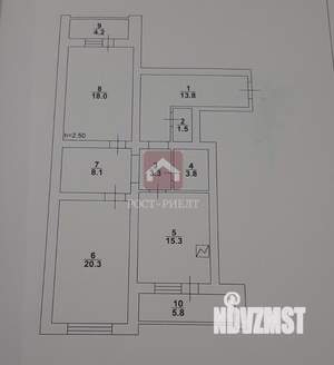 2-к квартира, вторичка, 84м2, 9/10 этаж