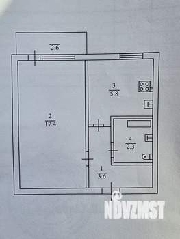 1-к квартира, вторичка, 29м2, 4/5 этаж