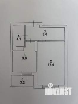 1-к квартира, вторичка, 39м2, 19/25 этаж