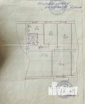 3-к квартира, вторичка, 59м2, 5/5 этаж