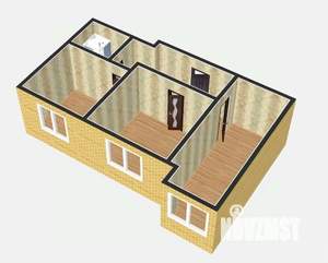 2-к квартира, вторичка, 42м2, 1/9 этаж