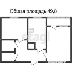 2-к квартира, вторичка, 43м2, 2/9 этаж