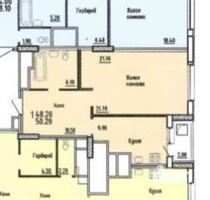 1-к квартира, вторичка, 50м2, 11/16 этаж