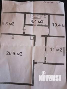 4-к квартира, вторичка, 70м2, 2/9 этаж