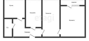3-к квартира, вторичка, 59м2, 6/9 этаж