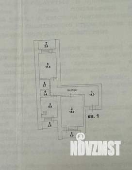 2-к квартира, вторичка, 68м2, 1/10 этаж