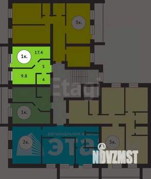 1-к квартира, вторичка, 26м2, 1/8 этаж