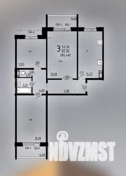 1-к квартира, вторичка, 43м2, 1/10 этаж