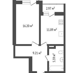 1-к квартира, вторичка, 40м2, 10/10 этаж
