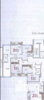 3-к квартира, вторичка, 92м2, 7/25 этаж