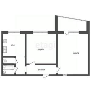 2-к квартира, вторичка, 47м2, 10/11 этаж