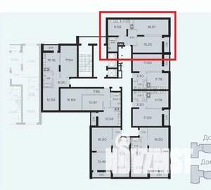 2-к квартира, вторичка, 60м2, 2/19 этаж