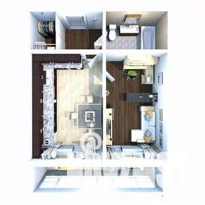 1-к квартира, вторичка, 44м2, 2/10 этаж