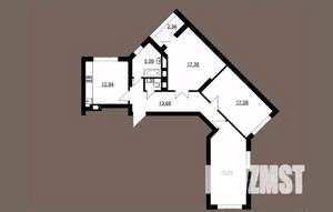 3-к квартира, сданный дом, 90м2, 1/23 этаж