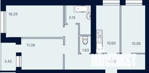 3-к квартира, строящийся дом, 73м2, 6/10 этаж