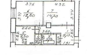 2-к квартира, вторичка, 49м2, 2/5 этаж